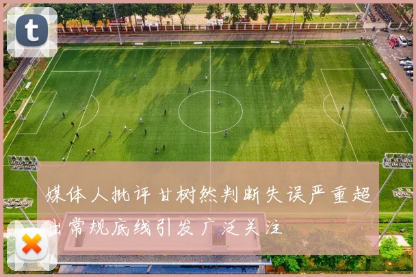 媒体人批评甘树然判断失误严重超出常规底线引发广泛关注