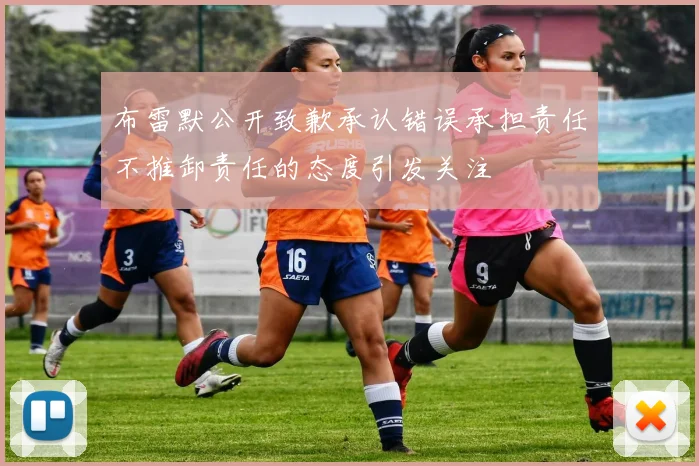 布雷默公开致歉承认错误承担责任不推卸责任的态度引发关注